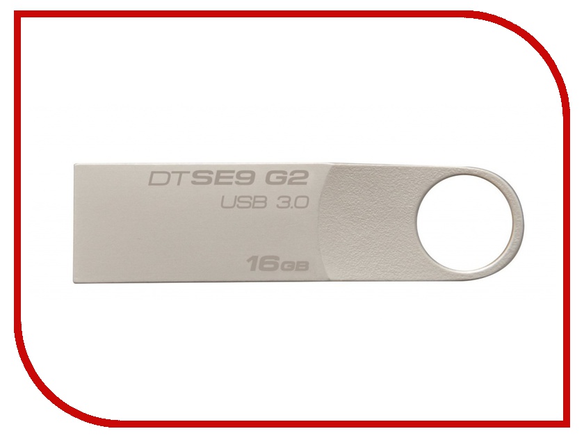 USB Flash Drive 16Gb - Kingston DataTraveler SE9 G2 USB 3.0 Metal DTSE9G2/16Gb, 506 