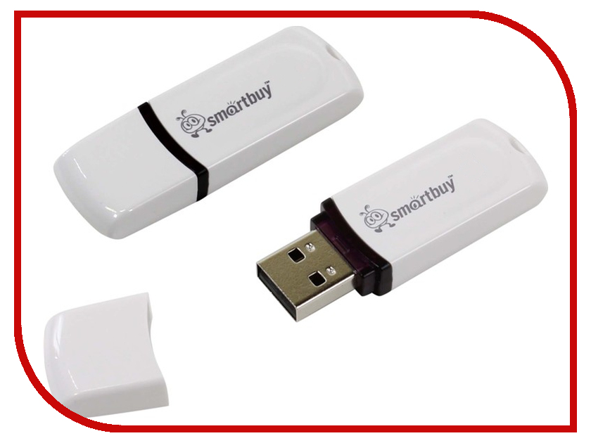 USB Flash Drive 32Gb - SmartBuy Paean White SB32GBPN-W, 288 