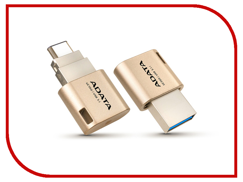 USB Flash Drive 16Gb - A-Data Choice UC350 Gold AUC350-16G-CGD, 718 