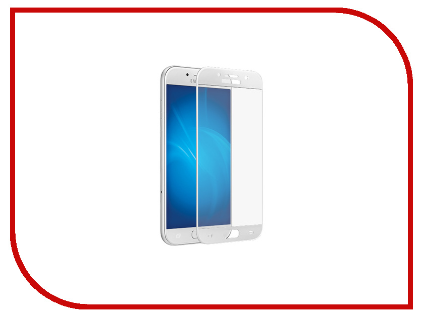    Samsung Galaxy A5 (2016) 5.2 Red Line Full Screen Tempered Glass White, 451 