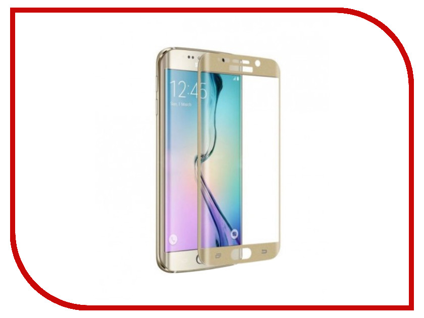    Samsung Galaxy S7 Edge DF 3D Full Screen sColor-06 Metallic Gold, 651 