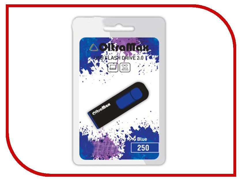 USB Flash Drive 16Gb - OltraMax 250 Blue OM-16GB-250-Blue, 260 