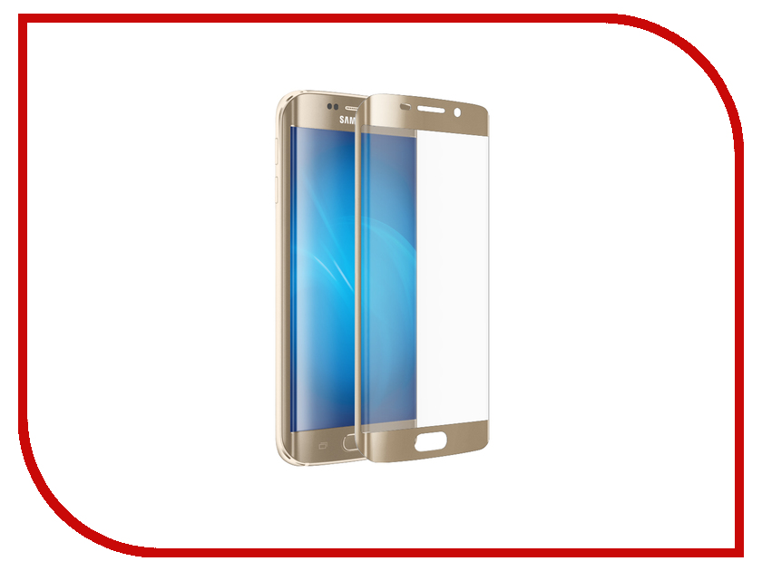     Samsung Galaxy S7 Edge Full Screen 3D Red Line Tempered Glass Gold 000008610, 643 