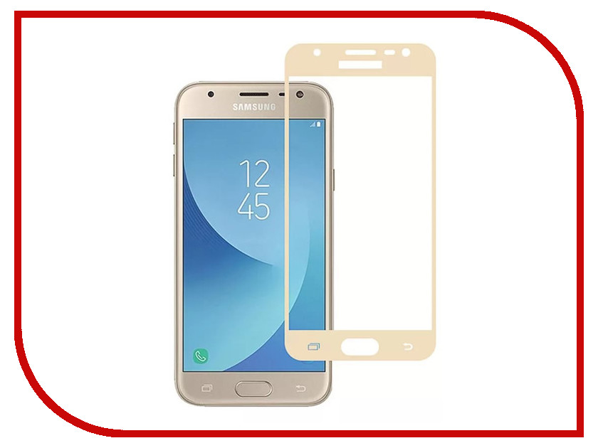     Samsung SM-J330F Galaxy J3 2017 Zibelino TG Full Screen Gold 0.33mm 2.5D ZTG-FS-SAM-J330F-GLD, 433 