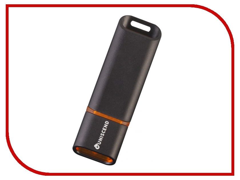 USB Flash Drive 16Gb - Uniscend Slalom 3.0 Black-Orange 5942.26, 949 