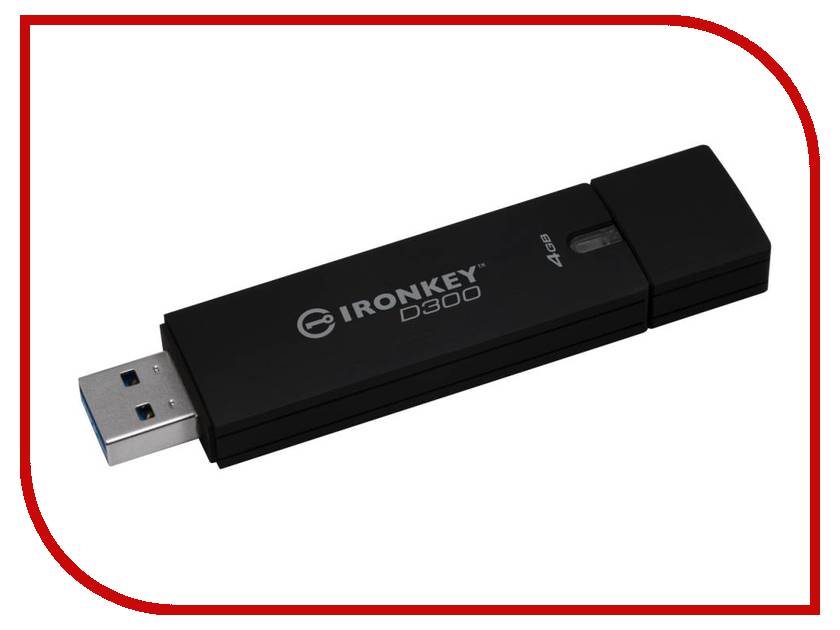 USB Flash Drive 4Gb - Kingston IronKey D300 USB 3.0 IKD300/4GB, 5039 