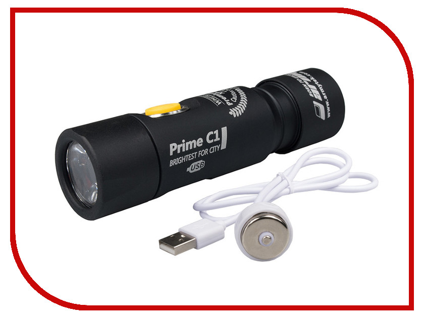  ArmyTek Prime C1 Magnet USB + 18350 XP-L, 2369 