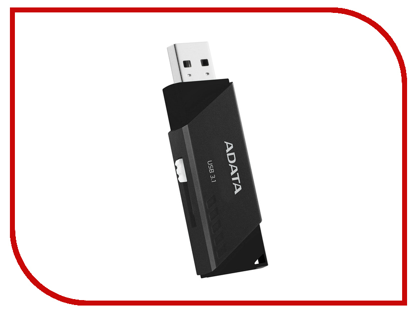 USB Flash Drive 64Gb - A-Data UV330 Black AUV330-64G-RBK, 959 