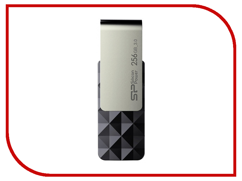 USB Flash Drive 256Gb - Silicon Power Blaze B30 SP256GBUF3B30V1K, 4289 