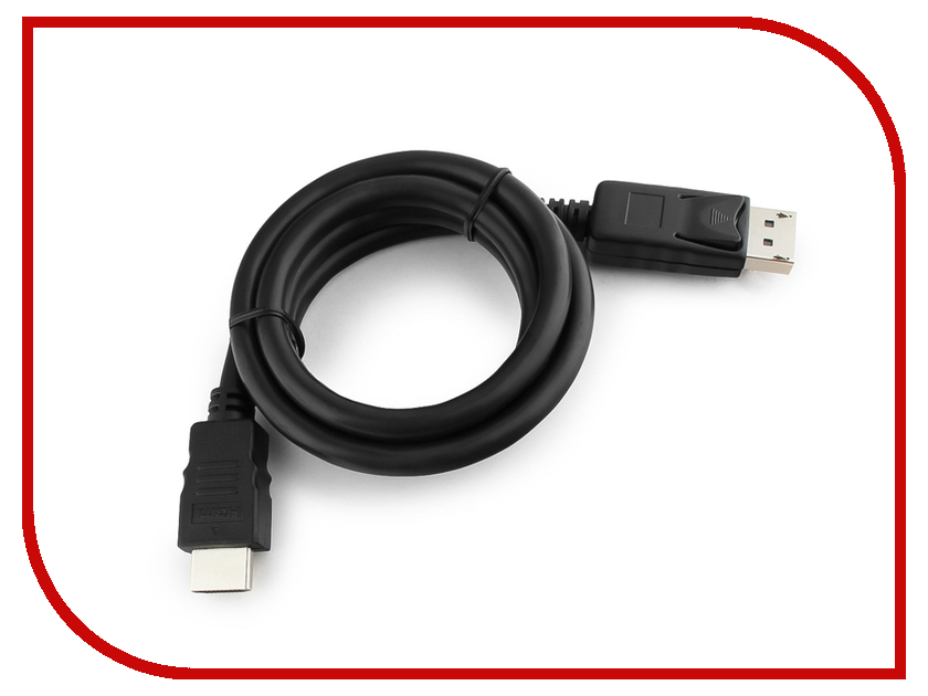  Gembird Cablexpert DisplayPort to HDMI 20M/19M 1m Black CC-DP-HDMI-1M, 447 