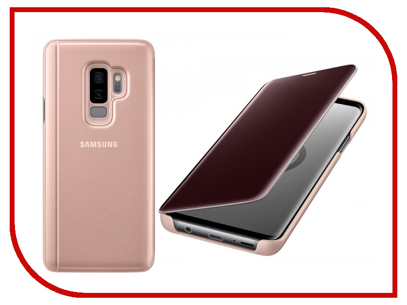  - Samsung Galaxy S9 Plus Clear View Standing Cover Gold EF-ZG965CFEGRU, 2338 