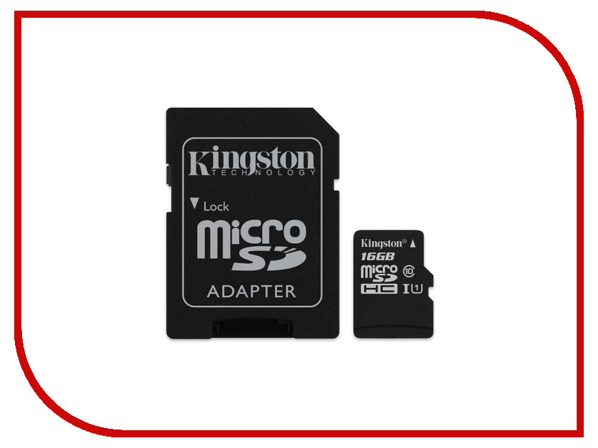   16Gb - Kingston MicroSDHC Class 10 UHS-I U1 Canvas Select SDCS/16GB    SD, 985 