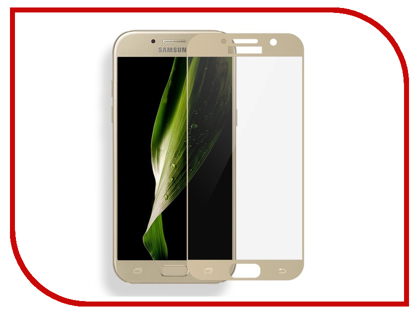     Samsung Galaxy A5 2017 Media Gadget 2.5D Full Cover Glass Gold Frame MGFCSGA517GD, 460 