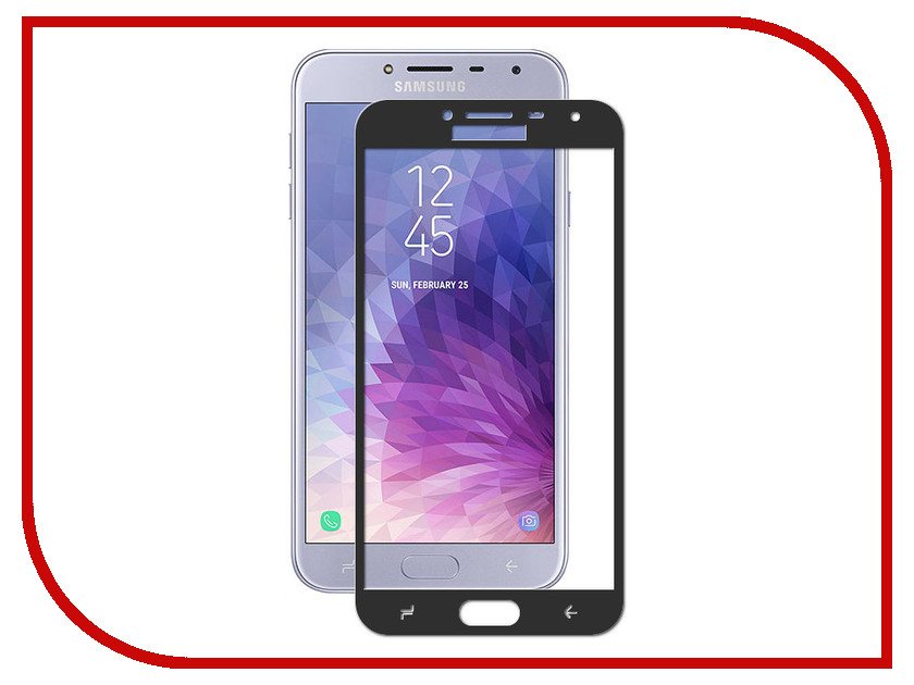     Samsung Galaxy J4 2018 Red Line Full Screen Tempered Glass Black 000015334, 451 