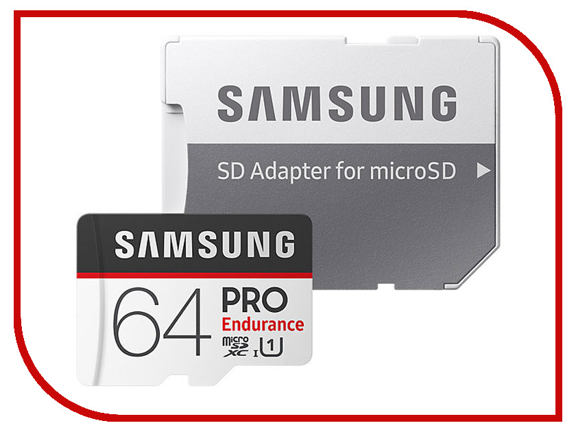   64Gb - Samsung - Micro Secure Digital HC Pro Endurance UHS-I Class 10 SAM-MB-MJ64GA/RU    SD, 5612 