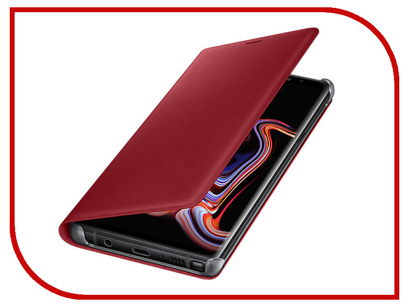   Samsung Galaxy Note 9 N960 Leather Wallet Red EF-WN960LREGRU, 5709 