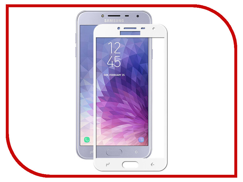     Samsung Galaxy J4 2018 J400F ZibelinoTG Full Screen White ZTG-FS-SAM-J400-WHT, 411 