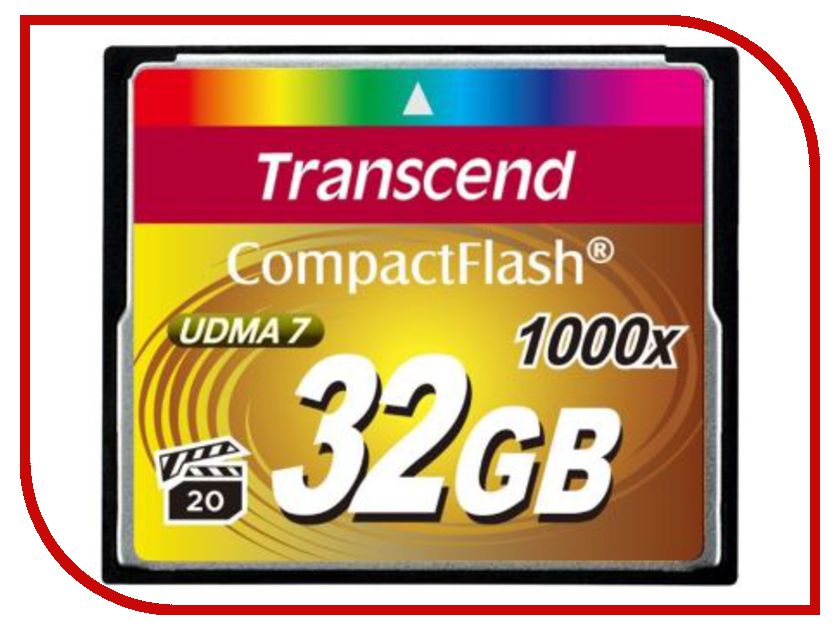   32Gb - Transcend 1000x - Compact Flash TS32GCF1000, 3054 